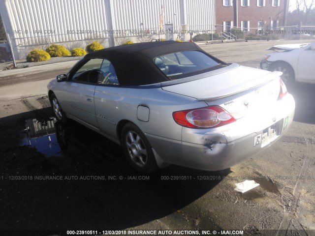 2T1FF28P33C603881 - 2003 TOYOTA CAMRY SOLARA SE/SLE ვერცხლისფერი ფოტო 3