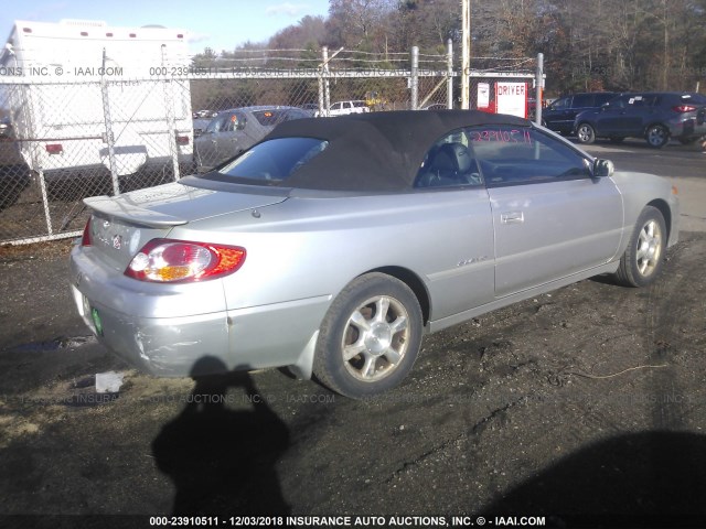 2T1FF28P33C603881 - 2003 TOYOTA CAMRY SOLARA SE/SLE ვერცხლისფერი ფოტო 4