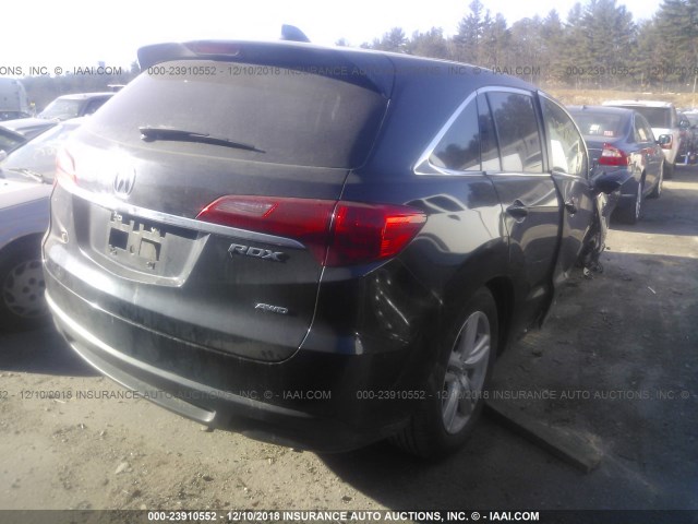 5J8TB4H39FL013058 - 2015 ACURA RDX BLACK photo 4