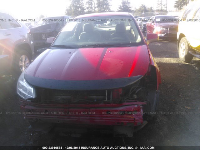 1FAHP33N48W139277 - 2008 FORD FOCUS SE/SEL/SES RED photo 6