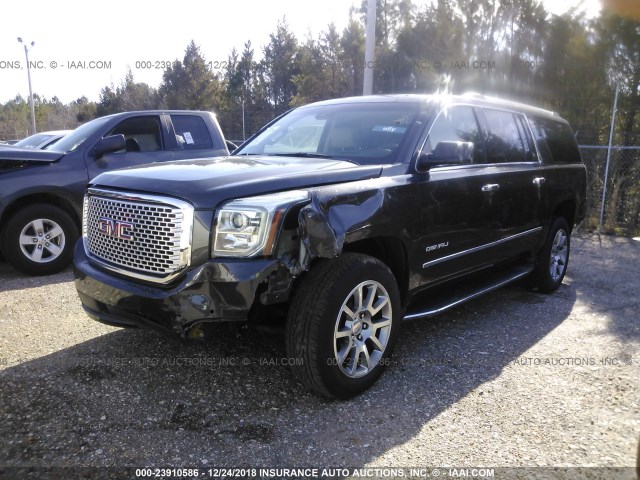 1GKS1HKJ9HR369980 - 2017 GMC YUKON XL DENALI BLACK photo 2