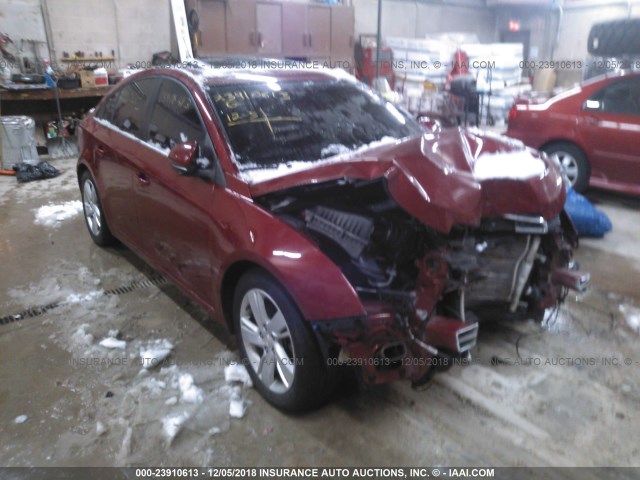 1G1P75SZXE7165581 - 2014 CHEVROLET CRUZE MAROON photo 1