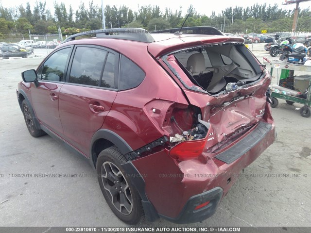 JF2GPAVC2E8208717 - 2014 SUBARU XV CROSSTREK 2.0 PREMIUM RED photo 3