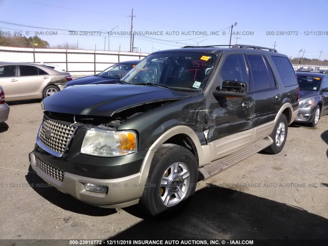 1FMFU17595LB01139 - 2005 FORD EXPEDITION EDDIE BAUER GREEN photo 2