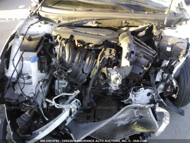 5NPE24AF2GH377470 - 2016 HYUNDAI SONATA SE WHITE photo 10