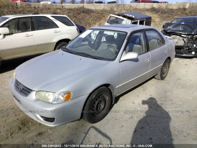 2T1BR12E41C483951 - 2001 TOYOTA COROLLA CE/LE/S SILVER photo 2