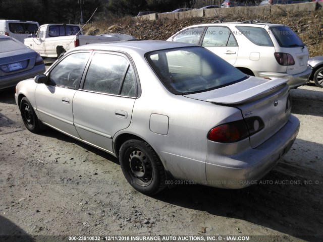 2T1BR12E41C483951 - 2001 TOYOTA COROLLA CE/LE/S SILVER photo 3