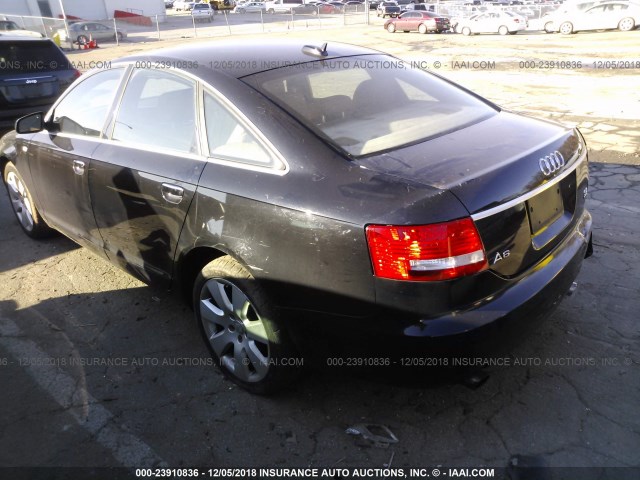 WAUDG74F76N054991 - 2006 AUDI A6 3.2 QUATTRO BLACK photo 3