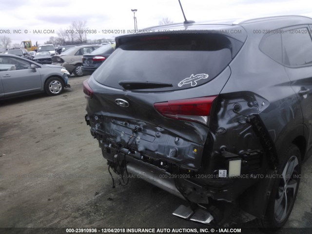 KM8J33A25GU038755 - 2016 HYUNDAI TUCSON LIMITED/SPORT AND ECO/SE GRAY photo 6