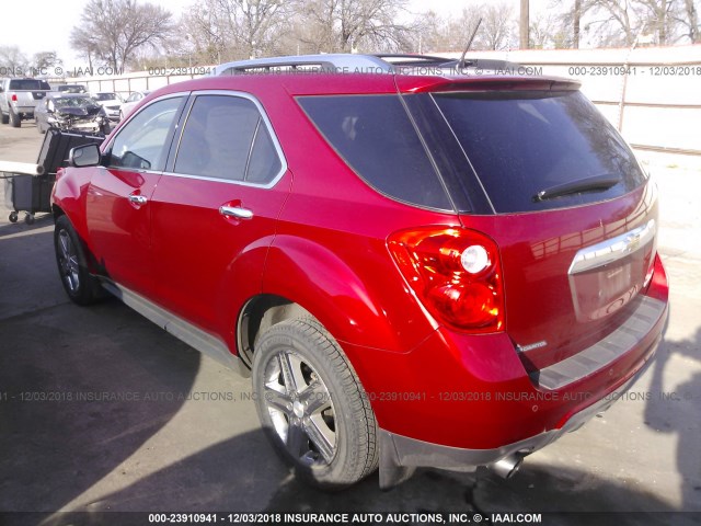 2GNFLDE37E6123988 - 2014 CHEVROLET EQUINOX LTZ RED photo 3