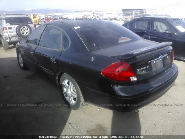 1FAFP56SXYG160679 - 2000 FORD TAURUS SEL BLACK photo 3