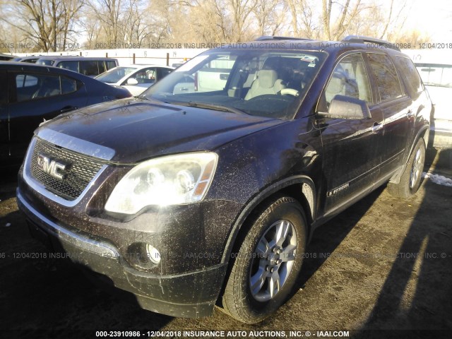 1GKER137X8J132817 - 2008 GMC ACADIA SLE RED photo 2