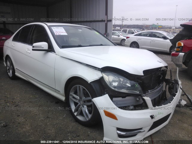 WDDGF4HB7DR261398 - 2013 MERCEDES-BENZ C 250 WHITE photo 1