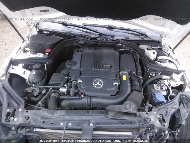 WDDGF4HB7DR261398 - 2013 MERCEDES-BENZ C 250 WHITE photo 10