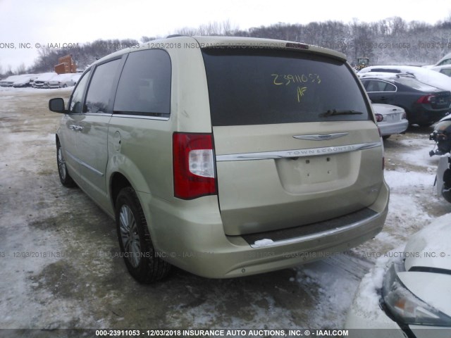2A4RR6DG5BR633944 - 2011 CHRYSLER TOWN & COUNTRY LIMITED TAN photo 3
