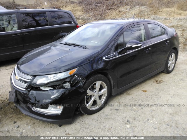 1G1RC6E41CU106105 - 2012 CHEVROLET VOLT BLACK photo 2