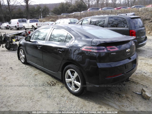 1G1RC6E41CU106105 - 2012 CHEVROLET VOLT BLACK photo 3