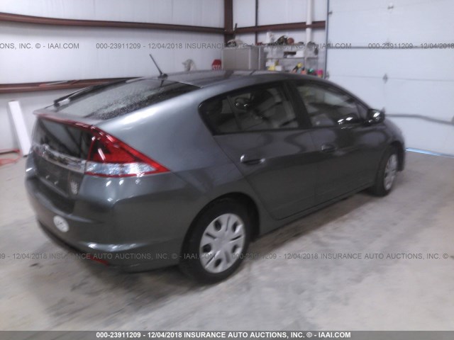 JHMZE2H3XCS004230 - 2012 HONDA INSIGHT GRAY photo 4