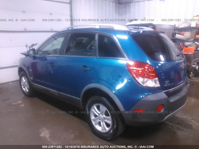 3GSCL33P29S528454 - 2009 SATURN VUE XE BLUE photo 3