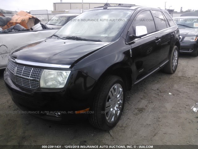 2LMDU68C78BJ26759 - 2008 LINCOLN MKX BLACK photo 2