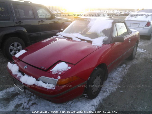 6MPCT01Z4M8624420 - 1991 MERCURY CAPRI RED photo 2