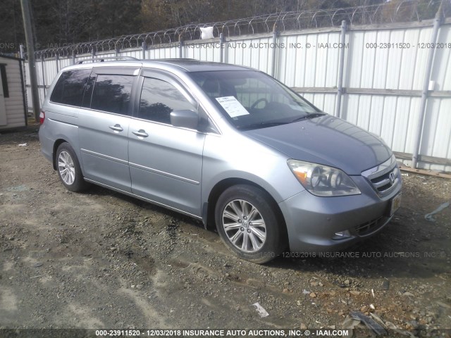 5FNRL38866B048493 - 2006 HONDA ODYSSEY TOURING SILVER photo 1