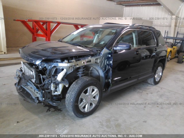 2GKALNEK1G6329833 - 2016 GMC TERRAIN SLE Dark Blue photo 2