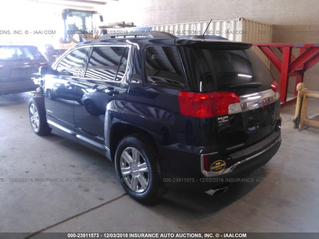 2GKALNEK1G6329833 - 2016 GMC TERRAIN SLE Dark Blue photo 3