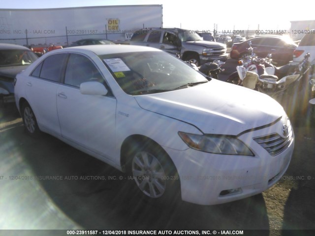 4T1BB46KX7U005014 - 2007 TOYOTA CAMRY NEW GENERAT HYBRID WHITE photo 1