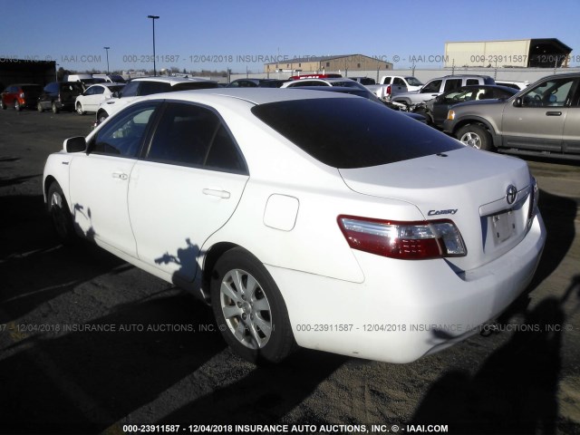 4T1BB46KX7U005014 - 2007 TOYOTA CAMRY NEW GENERAT HYBRID WHITE photo 3