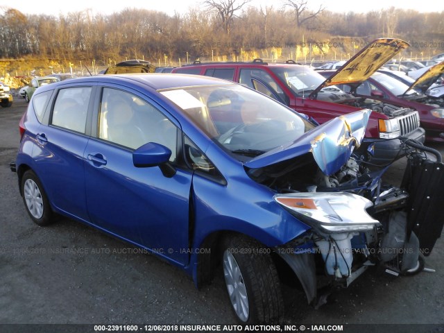 3N1CE2CPXFL363830 - 2015 NISSAN VERSA NOTE S/S PLUS/SV/SL/SR BLUE photo 1