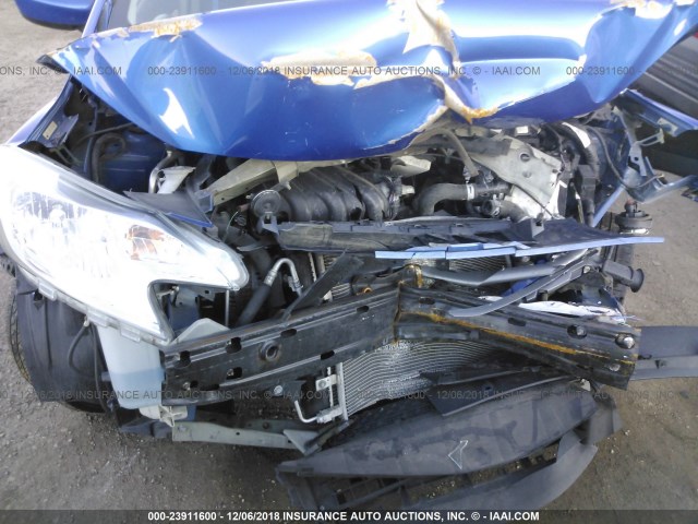 3N1CE2CPXFL363830 - 2015 NISSAN VERSA NOTE S/S PLUS/SV/SL/SR BLUE photo 6