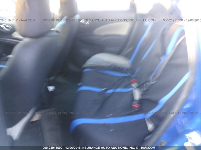 3N1CE2CPXFL363830 - 2015 NISSAN VERSA NOTE S/S PLUS/SV/SL/SR BLUE photo 8