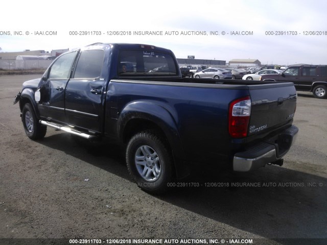 5TBDT44174S462750 - 2004 TOYOTA TUNDRA DOUBLE CAB SR5 BLUE photo 3