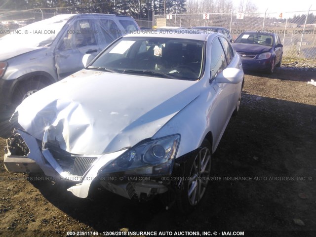 JTHCK262872013801 - 2007 LEXUS IS 250 WHITE photo 2