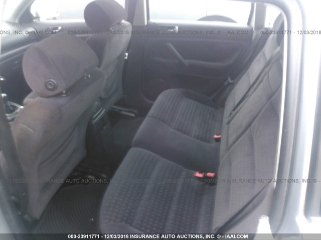 WVWND63B23E463257 - 2003 VOLKSWAGEN PASSAT GL SILVER photo 8