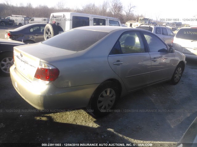 4T1BE32K15U524960 - 2005 TOYOTA CAMRY LE/XLE/SE GOLD photo 4