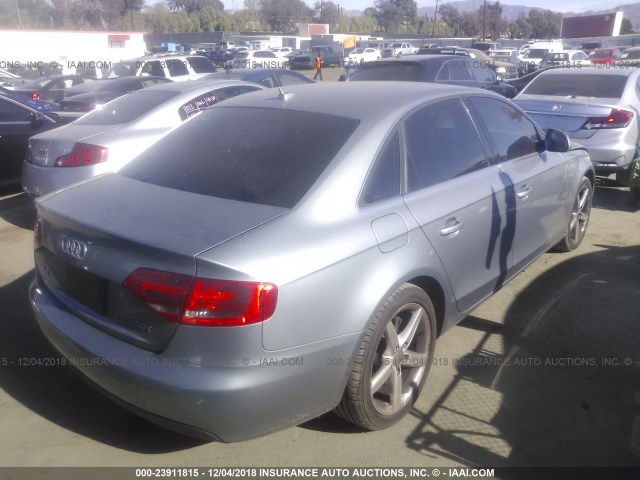 WAUMF78K49N045731 - 2009 AUDI A4 PRESTIGE SILVER photo 4