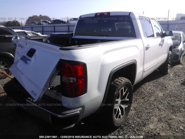 3GTU2UEH3EG274720 - 2014 GMC SIERRA K1500 SLE WHITE photo 4