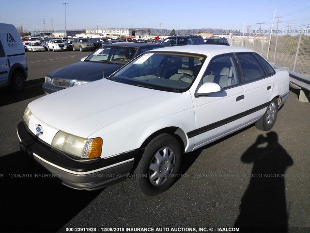 1FACP50U6LG205753 - 1990 FORD TAURUS L WHITE photo 2