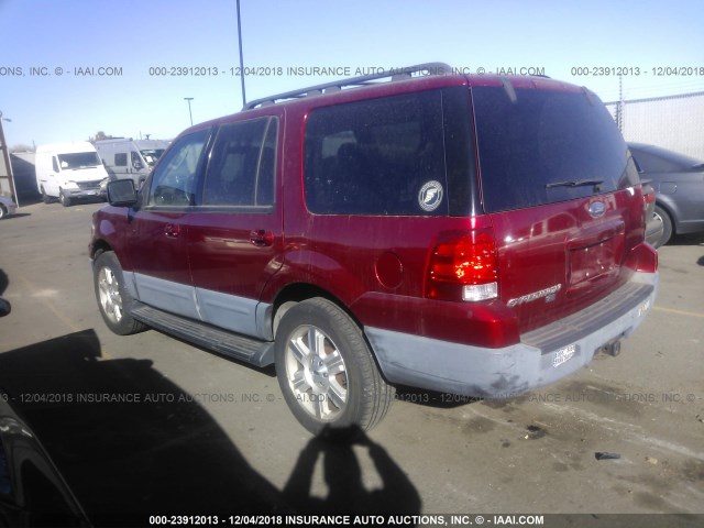 1FMPU16536LA45416 - 2006 FORD EXPEDITION XLT RED photo 3