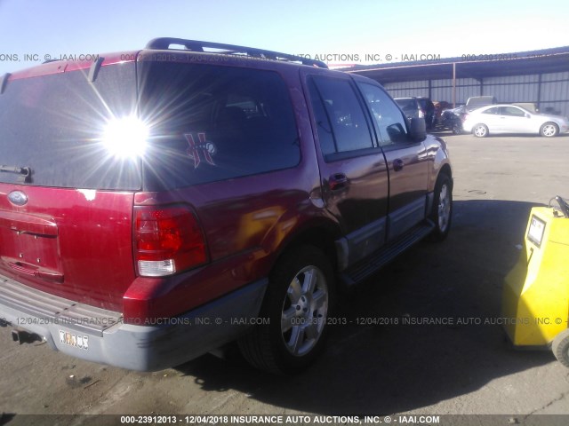 1FMPU16536LA45416 - 2006 FORD EXPEDITION XLT RED photo 4