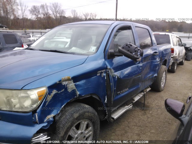 5TBEV54127S468707 - 2007 TOYOTA TUNDRA CREWMAX SR5 BLUE photo 6