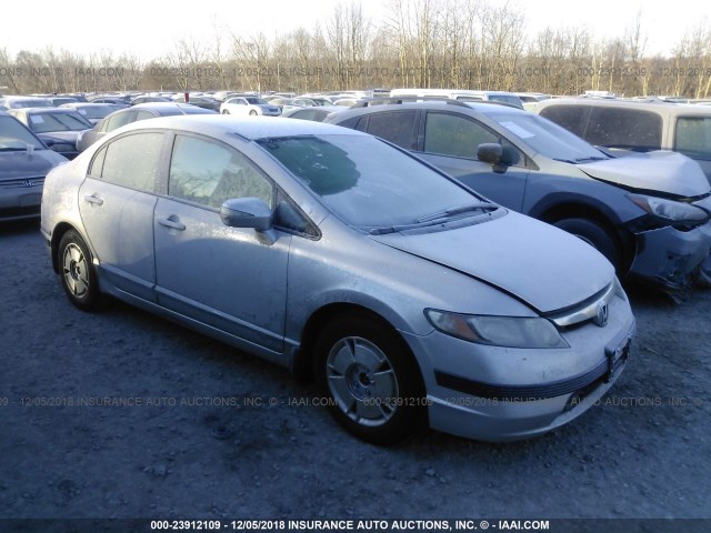 JHMFA36256S013985 - 2006 HONDA CIVIC HYBRID SILVER photo 1