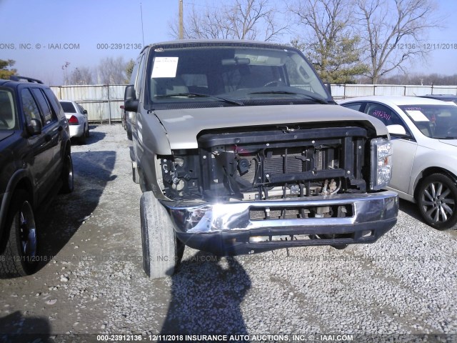 1FMNE11L48DA49935 - 2008 FORD ECONOLINE E150 WAGON GOLD photo 6