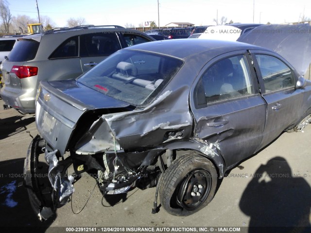 KL1TD5DE3AB128315 - 2010 CHEVROLET AVEO LS/LT GRAY photo 6