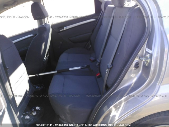 KL1TD5DE3AB128315 - 2010 CHEVROLET AVEO LS/LT GRAY photo 8