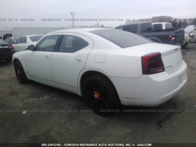 2B3KA43G27H603884 - 2007 DODGE CHARGER SE/SXT WHITE photo 3