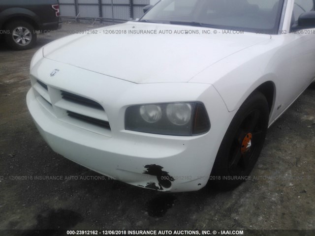 2B3KA43G27H603884 - 2007 DODGE CHARGER SE/SXT WHITE photo 6