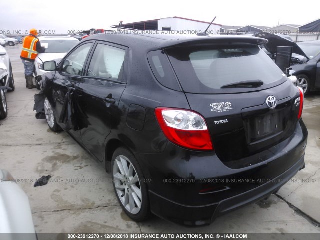 2T1ME4EE3AC005800 - 2010 TOYOTA COROLLA MATRIX XRS BLACK photo 3
